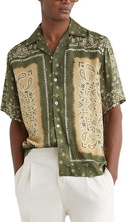 Reiss Vicente Paisley Print Casual Shirt