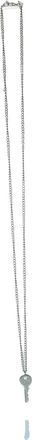 Saint Laurent Pre-owned Mens Necklace with key pendant - Silver Metal - One Size