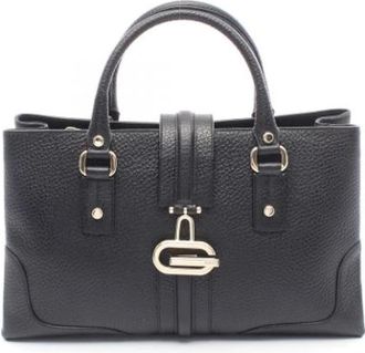 Gucci Pre-owned Vintage Leren Handtas - Dames - Vintage Handtas - Zwart - ONE Size - Leer - Vintage