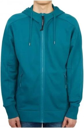 C.P. Company Zip-throughs, male, Blue, Size: XL Zip-through Hoodie