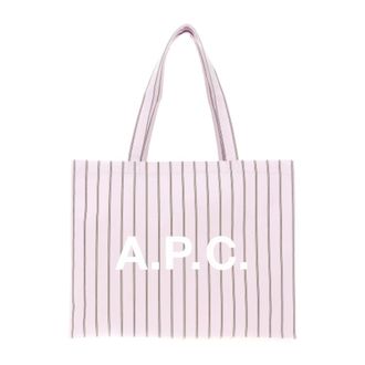 A.P.C. Tote Bag - female - A.P.C. - Shopping Bags - Pink - ONE SIZE - Bags