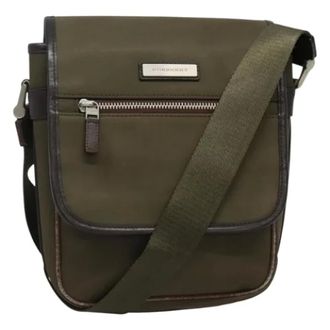 Burberry Pre-owned Nylon shoulder-bags - Dames - Pre-owned - Groen - Maat: ONE Size Nylon