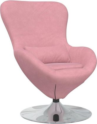 vidaXL Egg Chair Pink 63 x 73 x 90 cm Velvet Vidaxl