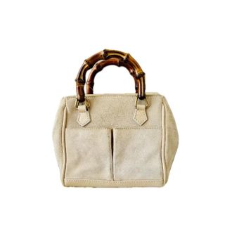 Gucci Pre-owned Leather gucci-bags - Dames - Vintage Handtas - Beige - ONE Size - Leer - Vintage