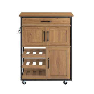 SoBuy Isla de cocina con un caj&oacute;n 67x37x87.2cm industrial
