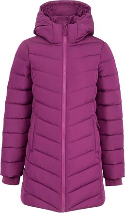 Slazenger Gevoerde polyester jas van gemiddelde lengte voor dames (Pruim)