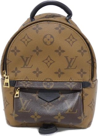 Louis Vuitton Marron Coated Canvas Backpack (Pre-Owned)
