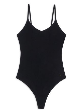 Anine Bing Alissa scoop-neck bodysuit - Black