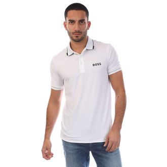 HUGO BOSS Heren 4 Way Stretch Poloshirt (Gebroken wit)