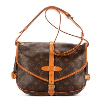 Louis Vuitton Pre-owned Womens Saumur PM Crossbody - Brown - One Size