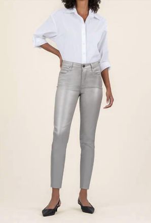 Kut from the Kloth High Rise Charlize Fab Ab Jean In Dark Silver