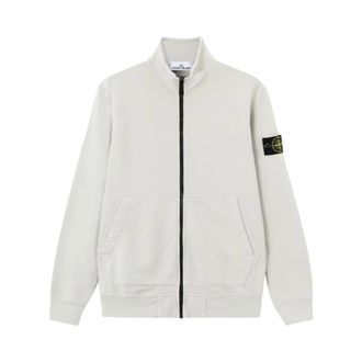 Stone Island Zip-throughs, male, Gray, Size: 2XL Zip Up Cardigan