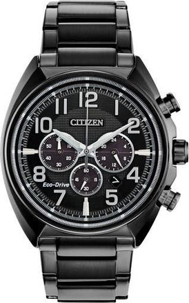Citizen Brycen Eco-Drive Bracelet Watch, 43mm in Black at Nordstrom Rack