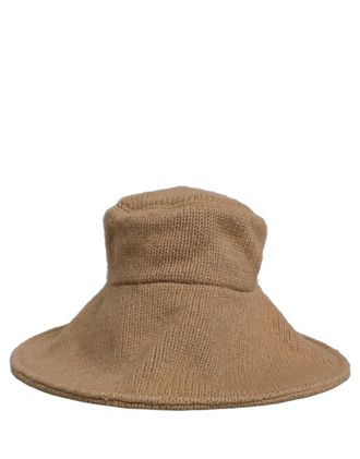 Dolce & Gabbana HAT9891 Cotton and Virgin Wool Knit Bucket Hat - Beige