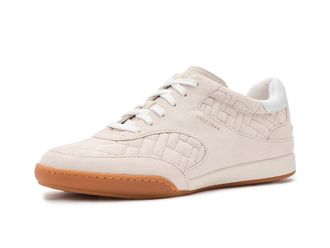 Cole Haan Grandpro Jazlyn Womens Shoes Silver Birch Suede/Midnight Moon : 10.5 B - Medium, Leather