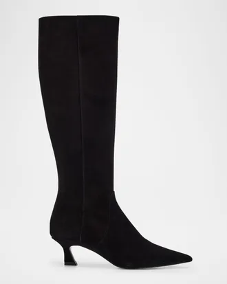 Stuart Weitzman 50mm Vinnie Suede Knee-High Boots