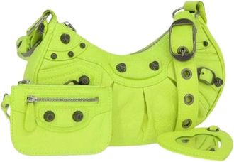 Balenciaga Pre-owned Shoulder Bags, female, Yellow, Size: ONE SIZE Pre-owned Vintage Hand Bag