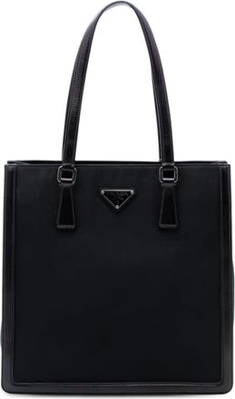 Prada Pre-owned Prada Leather Trimmed Tessuto Tote Ladies E1HMBXYQP0IZOZ2N