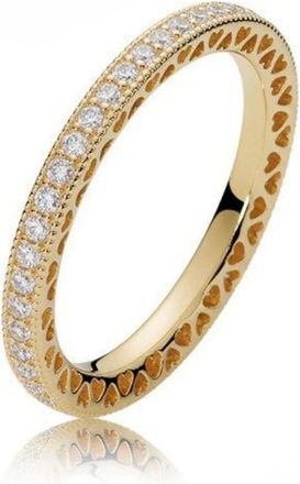 Pandora Shine Hearts Of Ring - Dames - Ringen - Geel - 56 MM - Accessoires