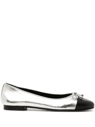 Tory Burch cap-toe ballerina shoes - Silver