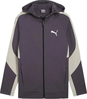 Puma Felpa con zip e cappuccio - Grigio
