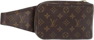 Louis Vuitton Pre-owned Belt Bags, female, Brown, Size: ONE SIZE Pre-owned Canvas Belt Bag