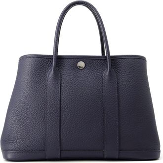 Herm&egrave;s Blue Nuit Negonda Leather Tote Bag (Pre-Owned)
