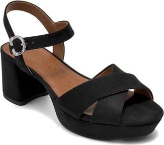 Aerosoles Cosmos Sandal - Wide Width Available in Black/Black Suede at Nordstrom, Size 5.5