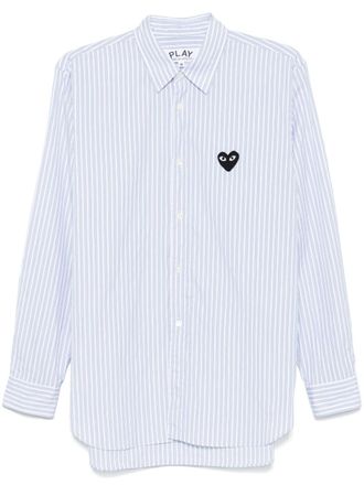 Comme Des Garçons Camicia a righe - Bianco