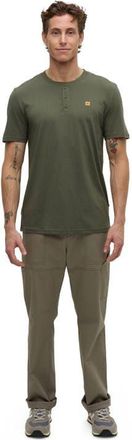 tentree Baker Henley in Deep Olive at Nordstrom, Size Xx-Large