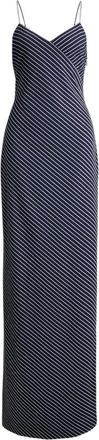 Ralph Lauren Collection Caitlin gestreepte maxi-jurk met pailletten - Blauw