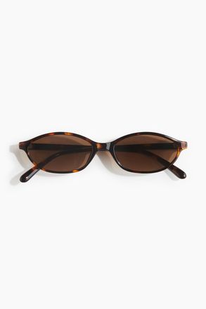 H&M Ovale Sonnenbrille - Brown