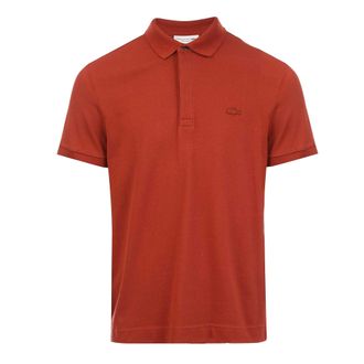 Lacoste Heren Pique Stretch Regular Poloshirt (Rood)