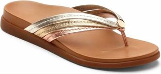 Vionic Womens Catalina Sandal In Mix Metallic