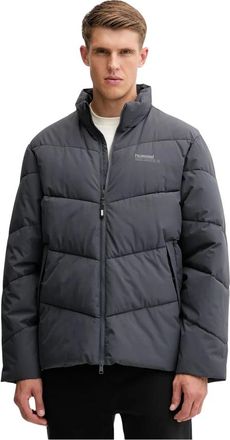 Hummel Donsjassen - Heren - Winterjassen - Grijs - M - Leer - Jassen