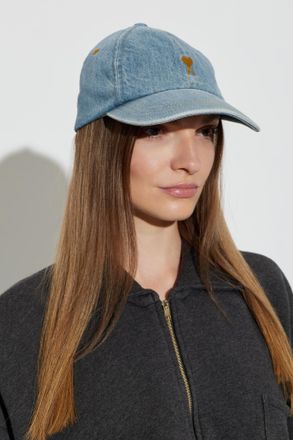 Ami Denim Baseball Cap, Unisex, Blue