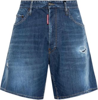 Dsquared2 Denim Shorts, male, Blue, Size: 3XL Boxer Denim Shorts