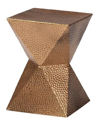 Baxton Studio Pacey Textured Metal Accent Table