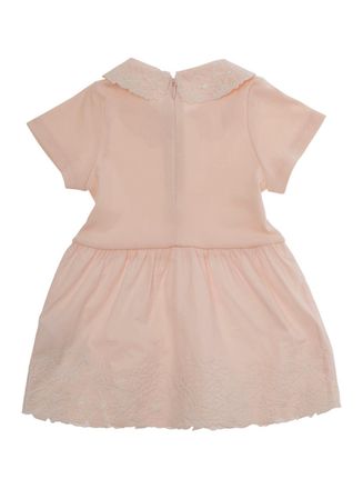 Chlo&eacute; Embroidered Cotton Dress - Pink