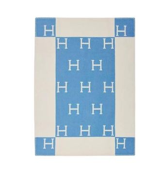 Herm&egrave;s Blue and Cream Avalon Baby Blanket