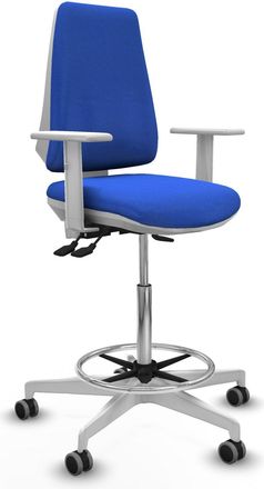 Piqueras y Crespo Sgabello Da Ufficio Piqueras Y Crespo Schiuma Blu Bianco