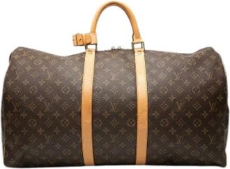 Louis Vuitton Pre-owned Weekend Bags, female, Brown, Size: ONE SIZE Pre-owned Keepall 55