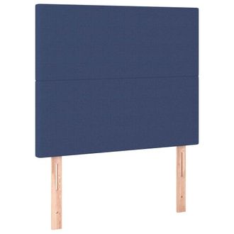 vidaXL Cabeceros 2 Unidades De Tela Azul 100x5x78/88 Cm Vidaxl