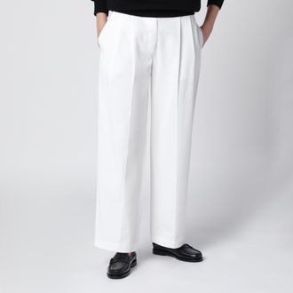 Toteme White cotton trousers