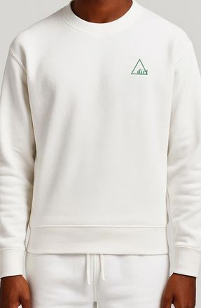 D.RT Golf Par Cotton Crewneck Sweatshirt in White at Nordstrom, Size Xx-Large