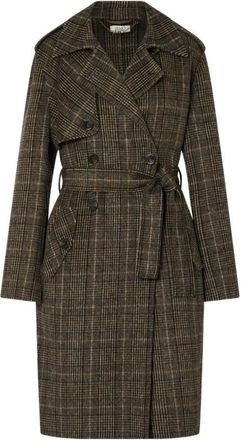 Liu Jo Jassen, Dames, Bruin, M, Leer, Trenchcoat