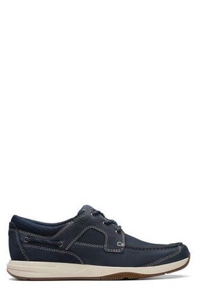 Clarks Sailview Lace-Up Shoe in Navy Nubuck at Nordstrom Rack, Size 10