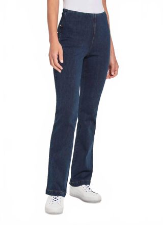 Lyss&eacute; Baby Bootcut Denim Jean In Indigo