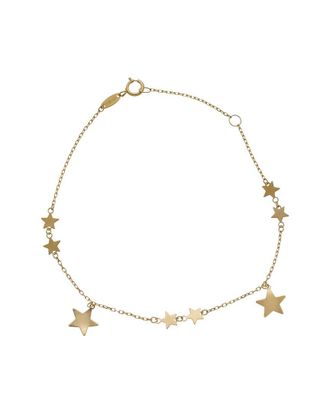 Italian Gold, Inc 10K Star Charm Adjustable Bracelet