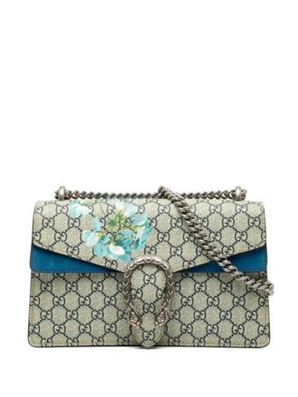 Gucci 2016-2025 Small GG Supreme Blooms Dionysus shoulder bag - women - Fabric/Suede/Leather - One Size - Brown